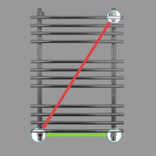Полотенцесушитель водяной Energy Ideal 1000x500